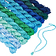 PandaHall Elite 10 Bundles 10 Colors Nylon Chinese Knotting Cord NWIR-PH0002-06B-02-1