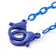 3Pcs 3 Colors Personalized ABS Plastic Cable Chain Necklaces NJEW-JN03484-02-3