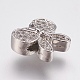 Perles de zircone cubique micro pave en Laiton ZIRC-E143-60P-2