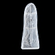 マザーシェイプの香り付きキャンドルシリコンモールド  キャンドル作りの型  アロマセラピーキャンドル型  ホワイト  15.6x6x3.5cm DIY-K073-07-4