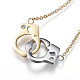 304 Stainless Steel Pendant Necklaces NJEW-N0071-12M-1
