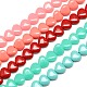Dyed Synthetical Coral Heart Shaped Beads Strands CORA-L006-M-1