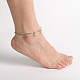 Tibetan Style Star Anklets AJEW-AN00040-01-4