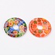 Donut / pi disque fait main en verre millefiori pendentifs LK-L004-12-2