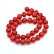 Dyde Natural White Jade Round Bead Strands G-J276-30-10mm-2