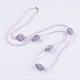 Natürliche & gefärbt Quarzkristall Perlenketten NJEW-P207-02-1