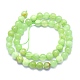 Chapelets de perles de jade blanche naturelle G-K310-C14-8mm-2
