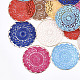 Décorations de pendentif tissées en polycoton (polyester coton) X-FIND-Q078-14-1