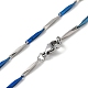 Ожерелья-цепочки из 201 звеньев из нержавеющей стали для мужчин и женщин NJEW-G112-07E-BLP-3