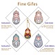 Kits de porte-clés de peinture de diamant de poupée matrioska 5d à faire soi-même DIY-WH0167-08A-5