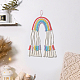 Diy kit de tapiz de ganchillo de punto de arco iris DIY-WH0301-26-5