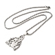 304 Stainless Steel Pendant Necklaces NJEW-H015-07P-2