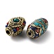 Handmade tibetischen Stil Perlen KK-G473-02AG-3