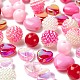 206pcs 8 ensembles de perles acryliques de style OACR-LS0001-02-4