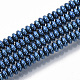 Electroplated Non-magnetic Synthetic Hematite Beads Strands G-S365-012B-2