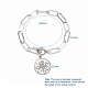 Bracelets avec breloque en 304 acier inoxydable BJEW-JB05033-03-5