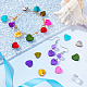 Ahandmaker 80 pcs perles de coquillage coeur SHEL-GA0001-09-5
