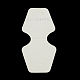 厚紙のネックレス＆ブレスレットディスプレイカード  ホワイト  100x48x0.5mm X-CDIS-R030-01-1