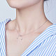 Collar ajustable en forma de Y de plata de ley de 925 shegrace JN668A-3