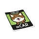 50 個 50 スタイル紙柴犬犬の漫画のステッカーセット  DIYスクラップブッキング用粘着デカール  フォトアルバムの装飾  犬の模様  41~72x41~61x0.2mm  1個/スタイル STIC-P004-23E-5