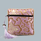 Paño cuadrado de estilo chino bolsos de mano CON-PW0001-090M-1