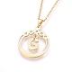 304 Stainless Steel Rhinestone Pendant Necklaces and Stud Earrings Jewelry Sets SJEW-L194-01G-2