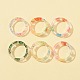 6 juego de anillos apilables de resina de 6 estilos para mujer. RJEW-FS0001-09-2