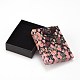 Caja de embalaje de joyería de cartón con patrón de flores CBOX-L007-007A-2