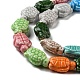 Brins de perles de porcelaine faites à la main PORC-R140-01-3