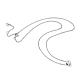 Würfel Micro Pave Zirkonia Anhänger Halsketten & Armbänder Sets SJEW-JS01116-03-2