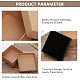 BENECREAT 20 Pack Necklace Bracelet Box 17x4x2.5cm Kraft Brown Rectangle Cardboard Jewelry Boxes Small Gift Box for Wedding Party Birthdays CBOX-BC0001-12-5