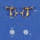 Accessoires de boucle d'oreille clips à vis en laiton et coussinet en plastique pour boucle d'oreille clip DIY-PH0018-02-2