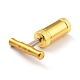アルミ合金ミニたばこパイプ  金属製スモークコンプレッサー  ゴールドカラー  84~106x64x25.5mm AJEW-WH0277-01G-2