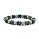 Natural Howlite Stretch Bracelets BJEW-JB05359-04-1