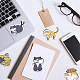 Conjunto de pegatinas de papel de gato de dibujos animados DIY-M031-54-7