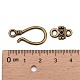 Tibetan Style Hook and Eye Clasps MLF1278Y-3