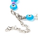 Mauvais œil bracelets de perles au chalumeau faits à la main pour les femmes BJEW-JB07761-5