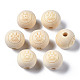 Unfinished Natural Wood European Beads WOOD-S045-148-1