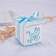 Cochecito hueco bb coche carro caja de dulces regalos de banquete de boda con cintas CON-BC0004-97D-6