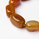 Agate naturelle diplômé colliers de perles NJEW-F119-B03-3