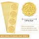 Adesivi autoadesivi in lamina d'oro in rilievo DIY-WH0211-122-2