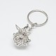 Brass Hollow Ball Cage Pendant Keychain KEYC-E012-05P-1