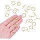 PandaHall 40 Sets Golden Flat Round Tibetan Style Toggle Clasps for Jewelry Making TIBE-PH0001-01G-NR-3