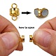 Column Brass Magnetic Clasps with Loops KK-M064-G-NR-4