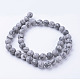 Chapelets de perles en pierre de carte/pierre picasso/picasso jasper naturelles  G-G735-27F-8mm-2