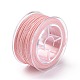 マクラメコットンコード  編組ロープ  プラスチックリール付き  壁掛け用  工芸  ギフト包装  ピンク  1.5mm  約21.87ヤード（20m）/ロール OCOR-H110-01C-16-3