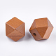 Painted Natural Wooden Beads WOOD-Q040-017A-07-2
