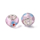Nbeads 32 pièces 8 couleurs perles européennes de lampwork lumineux faites à la main GPDL-NB0001-10-3
