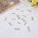 SUPERFINDINGS 240pcs Fishing Wire Eyes Sinker Fishing Loops Eyes Swivels Screw Leads Mould Loops Accessory Stainless Steel for Fishing Tool STAS-FH0001-03-6