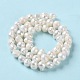 Fili di perle di perle d'acqua dolce coltivate naturali PEAR-E018-50-3